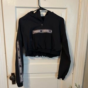 Cropped athletic jacket/hoodie